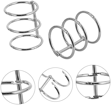 Tofficu 10pcs врзивен клип за врзивно тежнење врзувачки прстени mtcoail лабава лисја врзива прстени лабава лисја прстени лабава