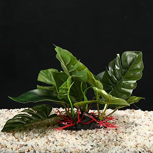 Vocoste 1 компјутерски резервоар за риби Аквариум украси вештачки растенија, пластични вештачки водни растенија за аквариум, зелена, 6,69 “