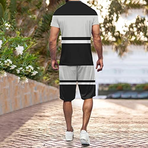 Skrk Running Tracksuit Mens Mase Christ Schaive T Mirts and Sharts Постави лето 2 парчиња облека за трчање