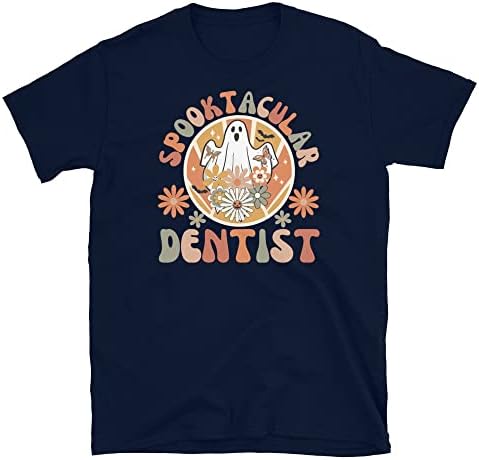 Заби за стоматолог Ноќта на вештерките, маицата за стоматолози за Ноќта на вештерките, маичка за плашлив стоматолог