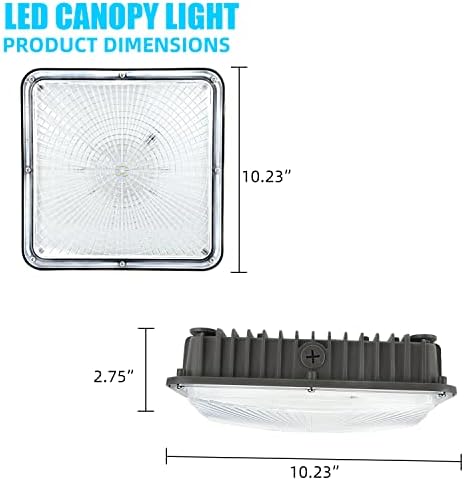 LED крошна светлина 70W 2 пакет, 8400 лумени, 5700K ладно бело, 100-277VAC, 350W HPS/MH/HID замена, за комерцијално осветлување