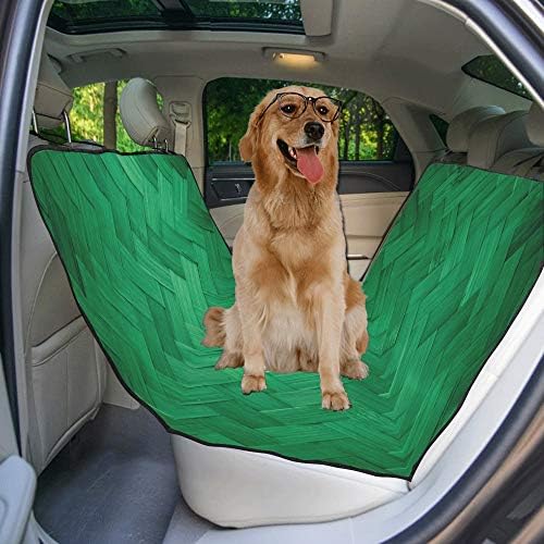 Еневоткс Капак За Седишта ЗА Кучиња Прилагодено Зелен Дизајн Боја Гроздобер Капаци За Седишта За Автомобили Со Природно Печатење За Кучиња