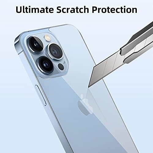 Дуоламила [2 Пакет] iPhone 13 Pro Max Заштитник На Задниот Екран за iPhone 13 Pro Max, Заштитник На Екранот Против Гребење/Меур Назад Калено Стакло Ултра Тенок Заден Филм за iPhone 13 Pro