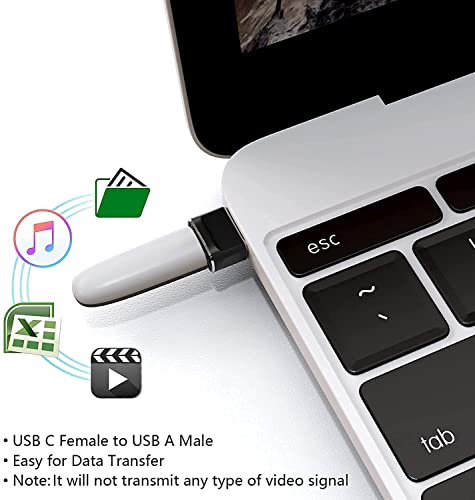 2PACK USB Cенски до USB машки адаптер, тип C до USB адаптер, USBC до конвертор на конвертор за напојување компатибилен со iPhone 11 12 13 Pro Max,