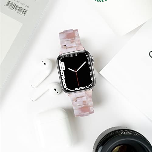 Miimall компатибилен со бендот на смола на Apple Watch 38mm 40mm 41mm 42mm 44mm 45mm во боја серија за Apple Watch SE Series 7 Series