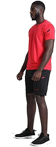 Облека за вежбање за машка облека за маж со мажјак, атлетски шорцеви, поставени 3 пакувања за кошаркарски фудбалски вежбање тренинг