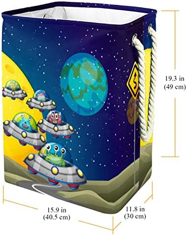 Смешни Вселенски Брод Земјата Чудовиште Астронаурус Дизајн Голема Склопувачка Корпа За Перење Преклоплива Валкана Торба За Перење