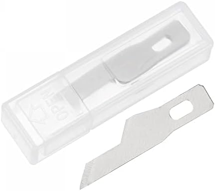 UXCELL 10PCS 33X5,5 mm занаетчиски ножеви, сечила за занаетчиски ножеви, алатка за замена на сечила за резба на сечила со голема