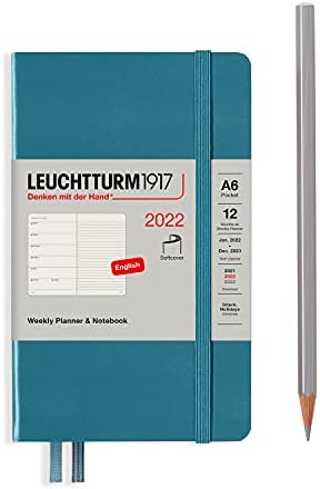 LEUCHTTURM1917-Џеб А6-Softcover Неделен Планер &засилувач; Лаптоп-2022, англиски