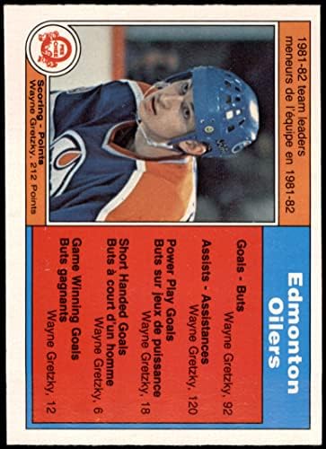 1982 година О-пи-чие 99 водачи на нафтарите Вејн Грецки Едмонтон нафта-хокеј НМ Оилдерс-хокеј