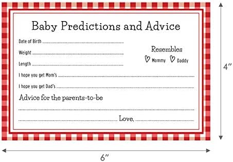 Предвидувања за BBQ BABY -Q предвидувања и совети картички за туширање за бебиња - 24 брои