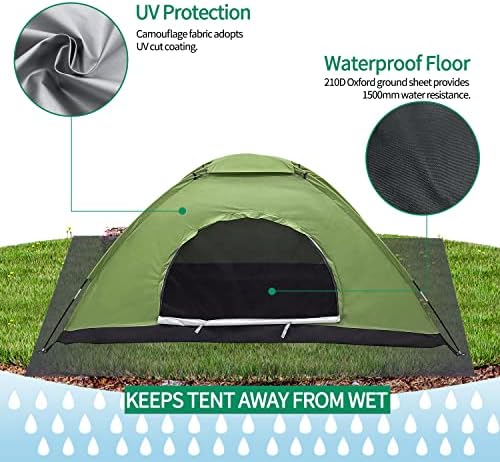 Камуфлажни обрасци на шатор Sututekus кампување шатор за ранец за кампување за пешачење 【опрема на отворено】
