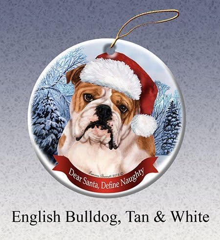 Подароци за празници за домашни миленици Норвежанец Елхунд Санта Хет куче порцелан Божиќен украс