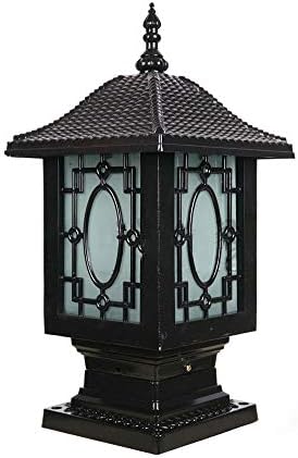 SJYDQ Ретро стил Каунтиард огради wallидна ламба водоотпорна надворешна пост колона светла Вила балкон градина светла