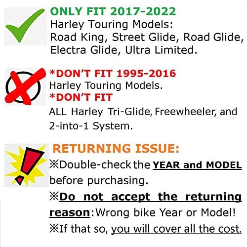 Шаркред 4,5 ”црна лизгање на пригушувачите издувни гасови за Харли 2017-2023 Туристички пат Кинг, Стит Глијд, Пат Глијд, Електра Глијд,