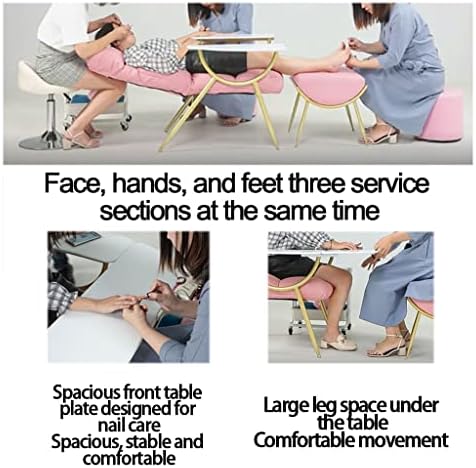 Пајтска прилагодлива маса за анализирање на масата за лице со палуба за убавина и ставете столче стапало спа професионална опрема за