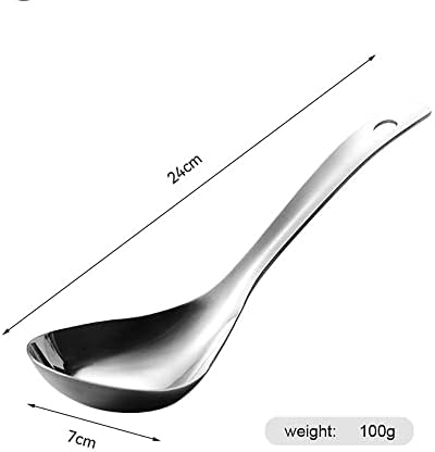 Bybycd ориз лажица не-стап голема сервирање лажица за домашен ресторан хотел храна кујна прибор за прибор за садови