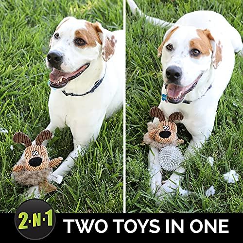 Хипер Миленичиња Трнлив Палц 2-Во-1 Интерактивни Куче Играчки, Куче Џвакање Играчки &засилувач; Куче Загатка Играчка