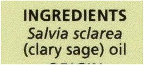 Aura Cacia 100 чисти есенцијални масла Клири мудрец балансирајќи 0,5 fl oz 15 ml