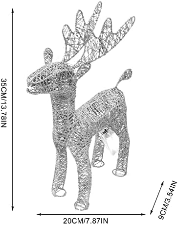 Божиќни Стапчиња За Сјај Божиќни Украси Елени Од Ковано Железо Божиќни Елени Блескави Елени Божиќни Украси За Божиќ Украси На Отворено