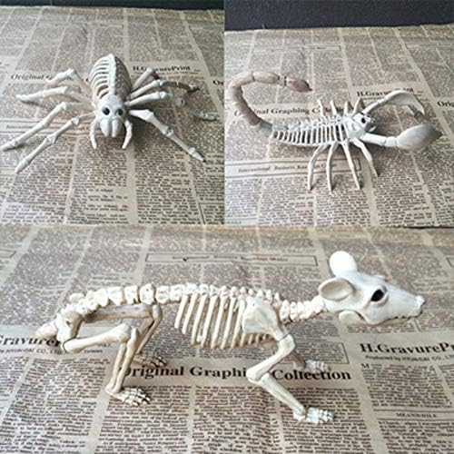 Декоративни предмети за забава на Ноќта на вештерките Абранте - глушец од смола, пајак и скорпија за животни за животни