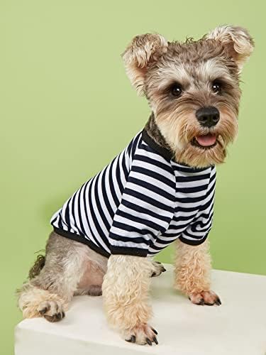 Qwinee Шетана шема кучиња маичка за кучиња истегната облека за дишење кученца маички кучиња облека мало средно куче мачко мачно