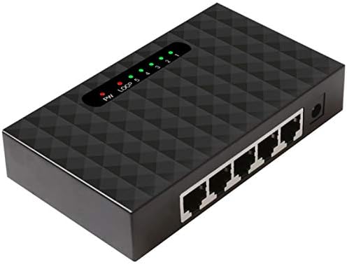 JTeyult 5 Port Network Ethernet Switch Smart VLAN мрежен прекинувач LAN центар или половина дуплекс размена