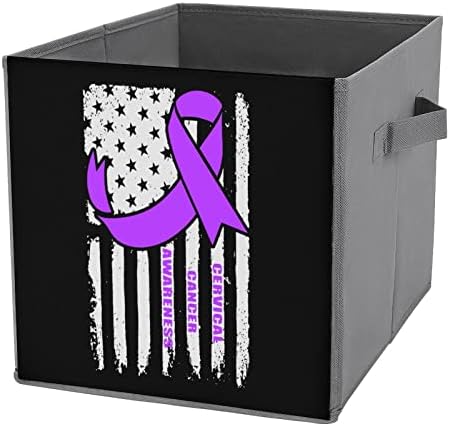 Свесност За Рак На грлото На матката Американско Знаме Склопувачки Канти За Складирање Основи Преклопни Коцки За Складирање Ткаенини