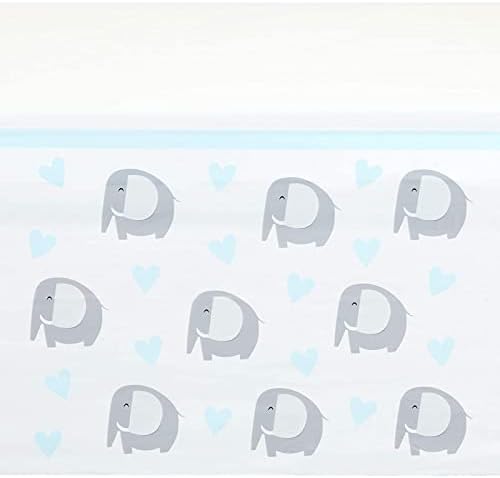 3 Пакет Сини Слон Чаршав За Момче Бебе Туш Украси, Пластична Маса Покритие За Родово Откривање Партија