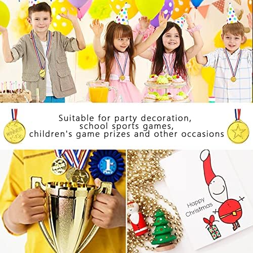 36 Парчиња Детски Златни Сребрени Бронзени Наградни Медали, Детски Пластични Медали Добитник На Златни Сребрени Бронзени Наградни