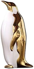 Uxzdx нордиски слатки украси пингвин златна уметност креативно животно апстрактни занаети украси украси за табели домашни додатоци
