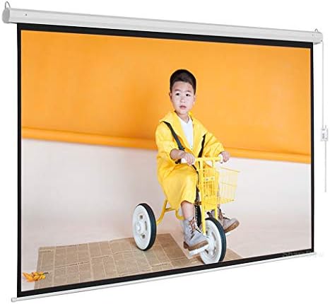 LMMDDP Екран за моторизиран проектор 60-84 16: 9 wallиден монтиран мат бел екран за проекција со далечински управувач со активирање