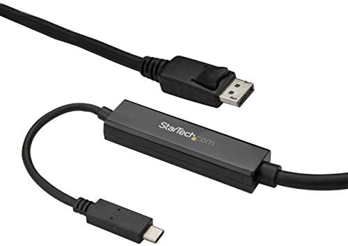Startech.com 9.8ft/ 3m USB C To DisplayPort 1.2 Кабел 4K 60Hz - USB -C за приказ на адаптер Кабел - HBR2 USB Type -C DP ALT режим до DP Monitor
