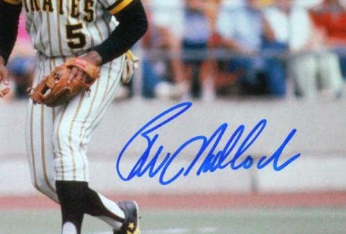 Бил Мадлок автограмирани пирати кои предвидуваат 8x10 фото -JerseySource Auth *Blue - Autographed MLB фотографии