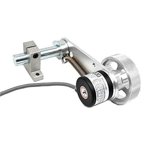 Rotary Encoder на Calt 6mm вратило DC 5-26V 600PPR излез на влечење за мерење на должината на мерење на должината со заградата и 200мм