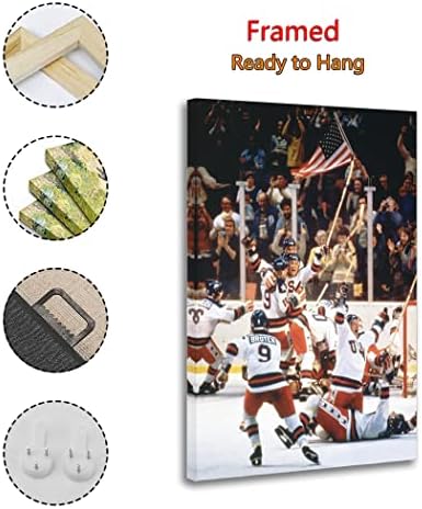 LME 1980 Олимписки хокеј чудо на мраз олимписко платно постери и wallидна уметност слика за печатење модерни семејни спални декор
