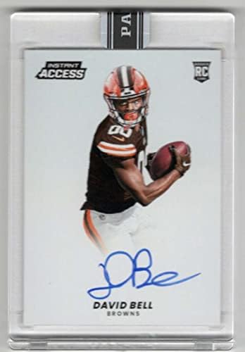 Дејвид Бел RC Auto 2022 Panini Instant Access 23/25 Autographs Blue Ink On Card Rookie 30 Mt-MT+ NFL Football Browns