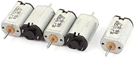 AEXIT 5PCS DC Electric Motors 3.7V 10000RPM Брзина на излез Микро мотор за DIY вентилатор модел играчка играчка