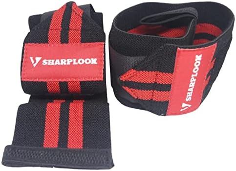 Sharplook Спорт - Поддршка На Зглобот Крстот За Подигнување на Моќност &засилувач; Бодибилдинг-Заштита Кревање Тегови Кревање