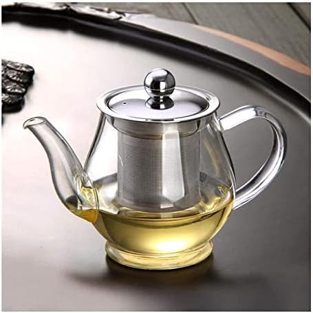 Канцелариски чајник чајник со цедилка цвет чајник за задебелување на висока температура чајник од не'рѓосувачки челик чај за протекување тенџере стакло чајник по?