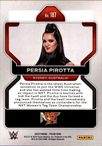 2022 Panini Prizm WWE 187 Persia Pirotta NXT 2.0 RC RC Dookie Card Seclafign World Wrestling Entertainment Trading Card во сурова состојба