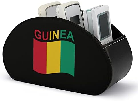 Држач за далечински управувач на знамето на Гвинеја ТВ со 5 оддели PU Кожа кутија за складирање на кутии за канцелариски материјали