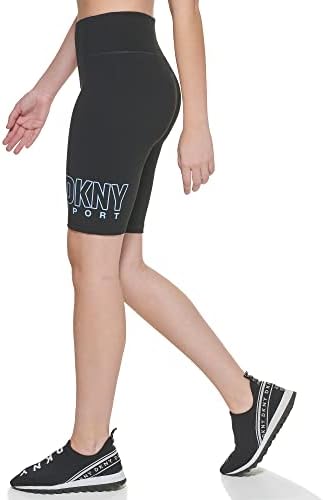 DKNY женски велосипед со високи половини со високи лого кратко