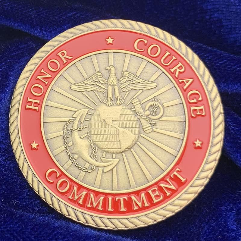 Американската Полуафриканска Морнарица Бронзена Комеморативна Монета Монета Маринскиот Корпус Златник Девизен Занает Монета
