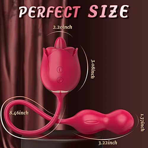 Роза играчка вибратор розово секс стимулатор за жени секс играчки вибратор дилдо со 9 режими, јазик што лиже возрасни секс играчки