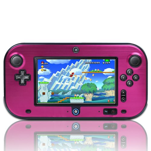СЕ Компас Пурпурна Тврда Алуминиумска Обвивка На Кожата За Далечински Управувач На Nintendo Wii U Gamepad