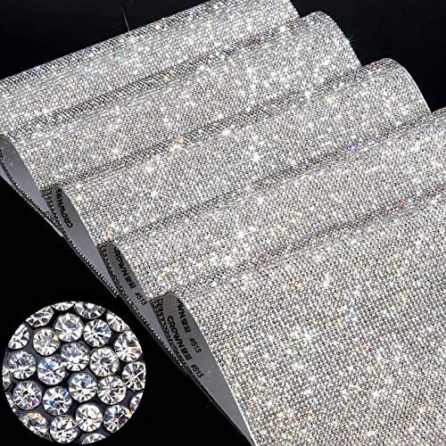 60000 парчиња самолепливи кристални кристални ригистони лист сјај на налепница за декорација на налепници за декорација на автомобили со 2