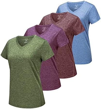 1 & 9 жени суви вклопуваат маици - влага за кратки ракави со кратки ракави со врски со врски со врски со врски за жени за жени