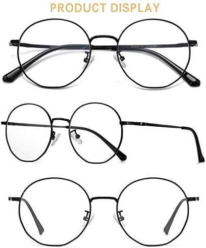 ДУКО Мали Круг Сина Светлина Очила За Жени Мажи Сини Зраци Блокирање Очила 8215