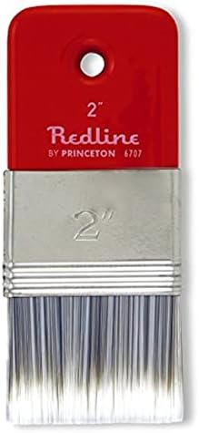 Принстон уметничка четка за црвена линија, четки за акрилна и масло серија 6700, рамна синтетичка мешавина лопатка, големина 2
